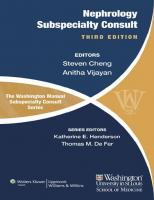 The Washington Manual® Nephrology Subspecialty Consult [3 ed.]
 9781451114256, 1451114257, 2011050022