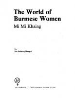 The world of Burmese women
 9780862321796, 9780862321802