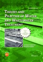 Theory and practice of water and wastewater treatment [Second edition.]
 9781119312369, 1119312361