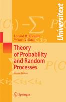 Theory of Probability and Random Processes
 9783540254843, 9783540688297, 2012943837, 3540254846