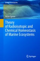 Theory of Radioisotopic and Chemical Homeostasis of Marine Ecosystems (Springer Oceanography)
 3030805786, 9783030805784
