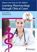 Thieme Test Prep for the USMLE®: Learning Pharmacology through Clinical Cases [1st ed.]
 162623423X, 9781626234239, 9781626234246