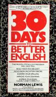 Thirty days to better English
 0451157026