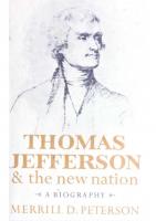 Thomas Jefferson and the New Nation: A Biography
 9780195019094
