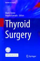 Thyroid Surgery (Updates in Surgery)
 3031311450, 9783031311451