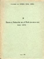 Tierra y Población en el Perú (ss. XVIII-XIX) [2]