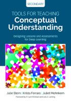Tools for Teaching Conceptual Understanding: Designing Lessons and Assessments for Deep Learning [1 ed.]
 1506355706, 9781506355702