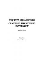 Top Java Challenges: Cracking the Coding Interview: based on real interviews
 9798650252368