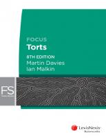 Torts [8th edition.]
 9780409344967, 0409344966