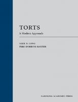 Torts: A Modern Approach
 1531017231, 9781531017231