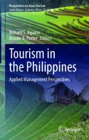 Tourism in the Philippines: Applied Management Perspectives (Perspectives on Asian Tourism)
 9811944962, 9789811944963