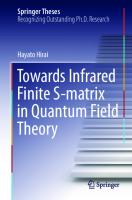 Towards Infrared Finite S-matrix in Quantum Field Theory (Springer Theses)
 9811630445, 9789811630446