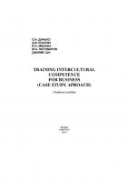 Training Intercultural Competence for Business (Case Study Aproach)