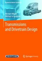 Transmissions and Drivetrain Design (Commercial Vehicle Technology)
 3662608499, 9783662608494