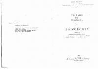 Tratado de Filosofia - Tomo II - Psicologia [II]