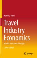 TRAVEL INDUSTRY ECONOMICS a guide for financial analysis. [4 ed.]
 9783030633516, 3030633519