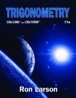 Trigonometry CalcChat and CalcView [11 ed.]
 9780357455210, 9780357455326
