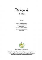 Türkçe 4. 2. Kitap