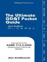 Ultimate GD&T Pocket Guide: Based on ASME Y14.5-2009 (Based on ASME Y14.5-2009)
 978-0924520235