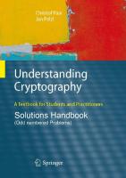 Understanding Cryptography Solutions Handbook