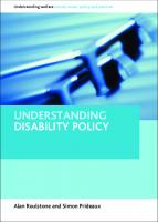 Understanding Disability Policy
 9781447314493
