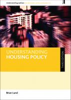 Understanding Housing Policy
 9781447330479