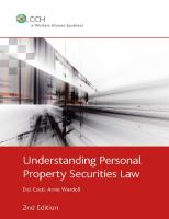 Understanding personal property securities law [2nd edition.]
 9781922042026, 1922042021