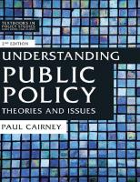 Understanding Public Policy: Theories and Issues [2 ed.]
 1137545194, 9781137545190