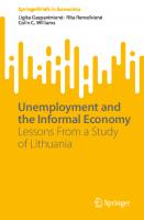 Unemployment and the Informal Economy: Lessons From a Study of Lithuania (SpringerBriefs in Economics)
 3030966860, 9783030966867