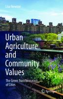 Urban Agriculture and Community Values
 3030392422, 9783030392420