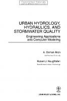 URBAN HYDROLOGY, HYDRAULICS, AND STORMWATER QUALITY Engineering Applications and Computer Modeling
 0471431583