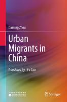 Urban Migrants in China
 9819931134, 9789819931132