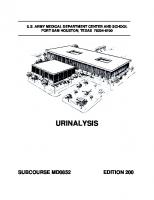Urinalysis MD0852 [200 ed.]