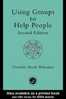 Using Groups to Help People  [2 ed.]
 0415195616, 9780415195614