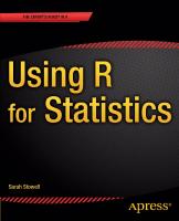 Using R for Statistics
 148420140X, 9781484201404