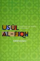 Usul al-Fiqh: Methodology of Islamic Jurisprudence
 1597843490, 9781597843492