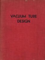 vacuum tube design [1 ed.]