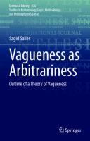 Vagueness as Arbitrariness: Outline of a Theory of Vagueness (Synthese Library, 436)
 3030667804, 9783030667801