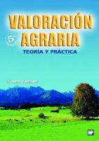 Valoración agraria : teoría y práctica (5a. ed.).
 9781449212117, 1449212115