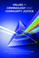 Values in Criminology and Community Justice
 9781447300373
