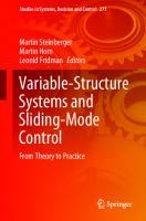 Variable-structure systems and sliding-mode control
 9783030366209, 9783030366216