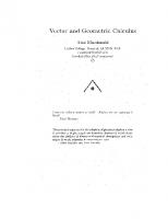 Vector and Geometric Calculus (Geometric Algebra & Calculus)
 1480132454, 9781480132450