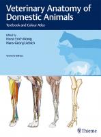 Veterinary Anatomy of Domestic Animals: Textbook and Colour Atlas [7 ed.]
 9783132429338, 9783132429345, 9783132429352