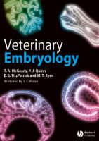 Veterinary embryology
 9781118940594, 1118940598