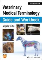 Veterinary medical terminology guide and workbook [2nd edition.]
 9781119465720, 1119465729