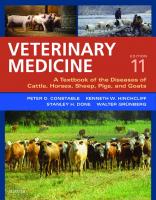 Veterinary Medicine: A Textbook of the Diseases of Cattle, Horses, Sheep, Pigs and Goats [11 ed.]
 0702052469, 9780702052460
