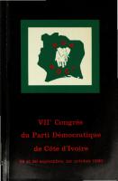 VIIe Congrès du Parti Démocratique de Côte d’Ivoire