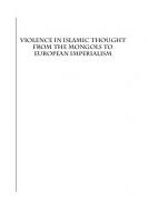 Violence in Islamic Thought from the Mongols to European Imperialism
 9781474413015