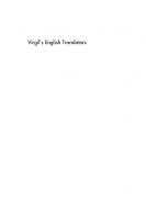 Virgil’s English Translators: Civil Wars to Restoration
 9781474475662