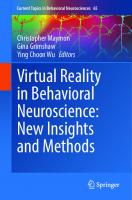 Virtual Reality in Behavioral Neuroscience: New Insights and Methods (Current Topics in Behavioral Neurosciences, 65)
 303142994X, 9783031429941